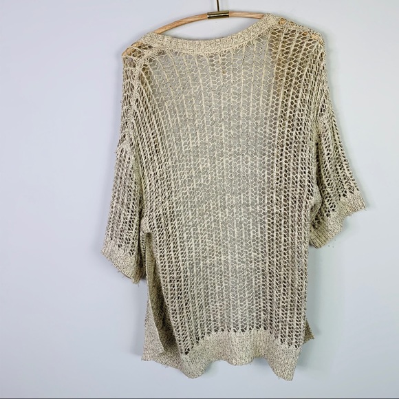 Free people gone fishing openknit slouchy cardigan - Picture 6 of 7